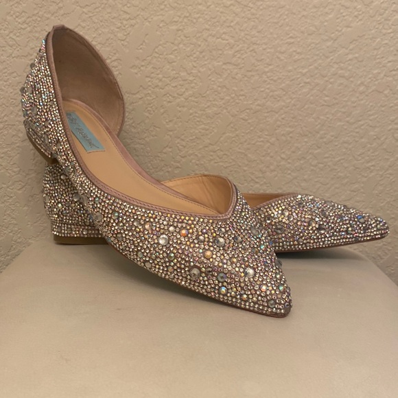 Betsy Johnson rhinestone flats - Picture 2 of 6